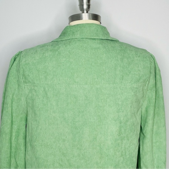 PrettyLittleThing Green Cord Shirt Dress- NWT- Size 6 - Picture 10 of 13